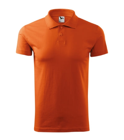 MALFINI SINGLE J. Men's polo shirt in orange - promotional clothing printed with your company logo