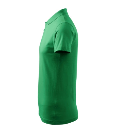 MALFINI SINGLE J. Men's polo shirt in kelly green - promotional clothing printed with your company logo