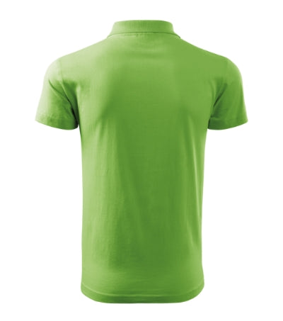 MALFINI SINGLE J. Men's polo shirt in grass green - promotional clothing printed with your company logo
