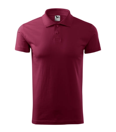 MALFINI SINGLE J. Men's polo shirt in garnet - promotional clothing printed with your company logo