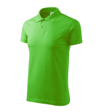 MALFINI SINGLE J. Men's polo shirt in apple green - promotional clothing printed with your company logo