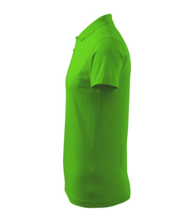 MALFINI SINGLE J. Men's polo shirt in apple green - promotional clothing printed with your company logo