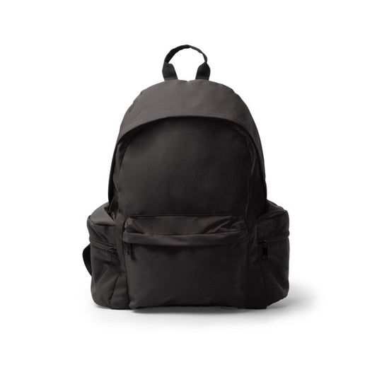 Stamina HURLEY 420D recycled nylon backpack in black - promotional merchandise printed with your company logo