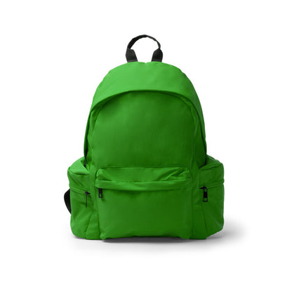 Stamina HURLEY 420D recycled nylon backpack in fern green - promotional merchandise printed with your company logo
