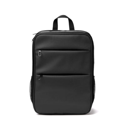Stamina LEONEL PU leather backpack in black - promotional merchandise printed with your company logo