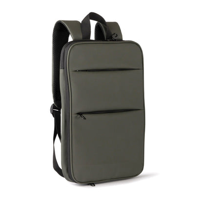 Stamina LEONEL PU leather backpack in black - promotional merchandise printed with your company logo
