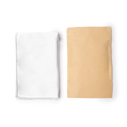 Stamina VEZALI RPET towel in white - promotional merchandise printed with your company logo