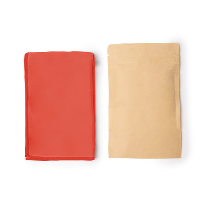 Stamina VEZALI RPET towel in red - promotional merchandise printed with your company logo