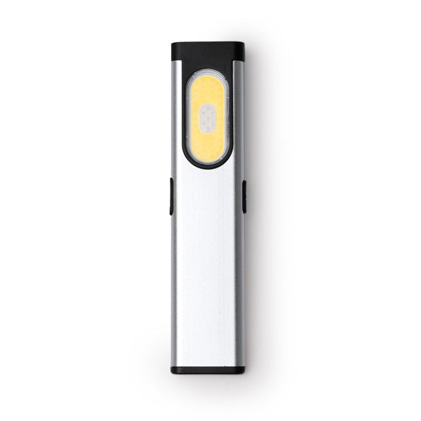 Stamina ZABALA Aluminum torch in silver - promotional merchandise printed with your company logo