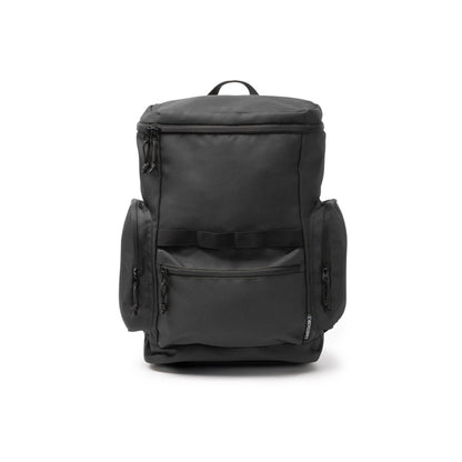 Stamina CAMERON 600D RPET backpack in black - promotional merchandise printed with your company logo