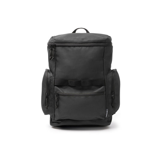 Stamina CAMERON 600D RPET backpack in black - promotional merchandise printed with your company logo