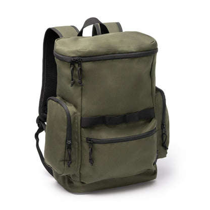 Stamina CAMERON 600D RPET backpack in black - promotional merchandise printed with your company logo