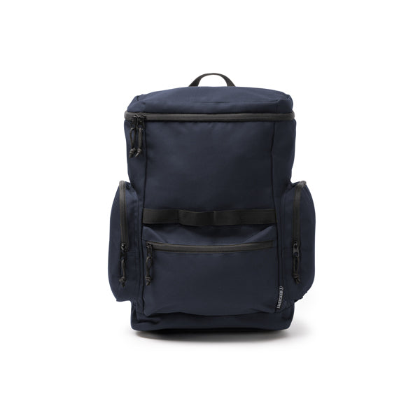 Stamina CAMERON 600D RPET backpack in navy blue - promotional merchandise printed with your company logo