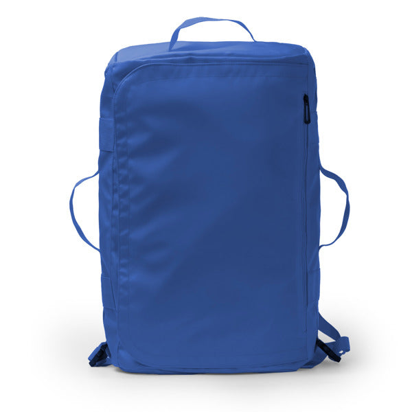 Stamina LACROIX PU leather and 600D backpack in royal blue - promotional merchandise printed with your company logo