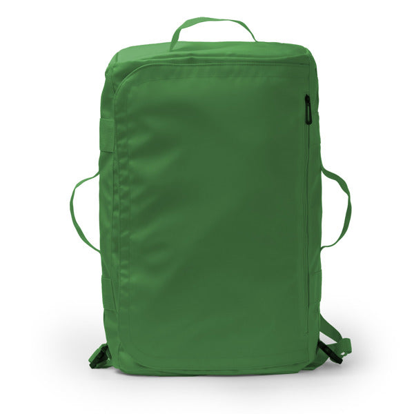 Stamina LACROIX PU leather and 600D backpack in dark green - promotional merchandise printed with your company logo