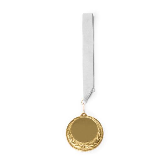 Stamina DRESEL Metal medal in white - promotional merchandise printed with your company logo