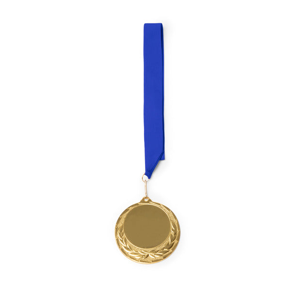 Stamina DRESEL Metal medal in royal blue - promotional merchandise printed with your company logo
