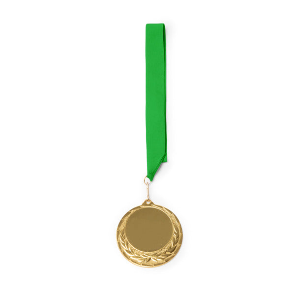 Stamina DRESEL Metal medal in fern green - promotional merchandise printed with your company logo