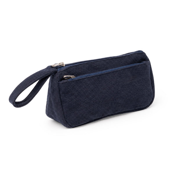 Stamina FEREZ Corduroy toiletry bag in black - promotional merchandise printed with your company logo