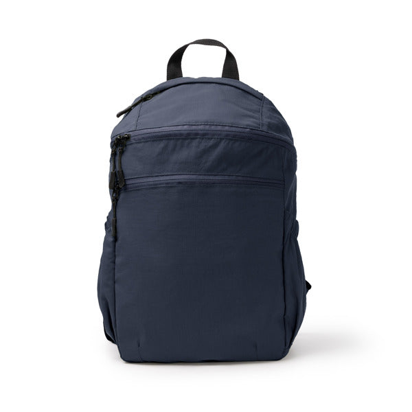 Stamina TROYER Taslon ripstop nylon backpack in navy blue - promotional merchandise printed with your company logo