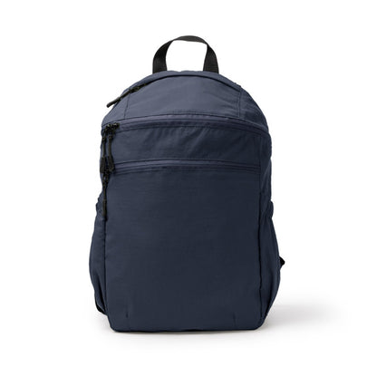 Stamina TROYER Taslon ripstop nylon backpack in navy blue - promotional merchandise printed with your company logo