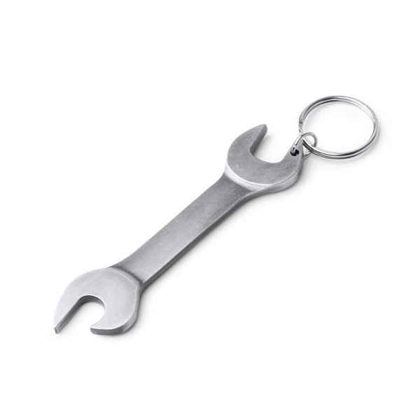 Stamina ASGAR Metal keyring in silver - promotional merchandise printed with your company logo