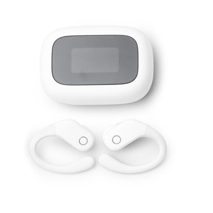 Stamina SANDES ABS earbuds in white - promotional merchandise printed with your company logo