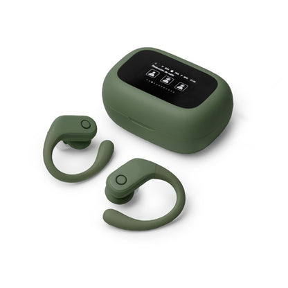 Stamina SANDES ABS earbuds in white - promotional merchandise printed with your company logo