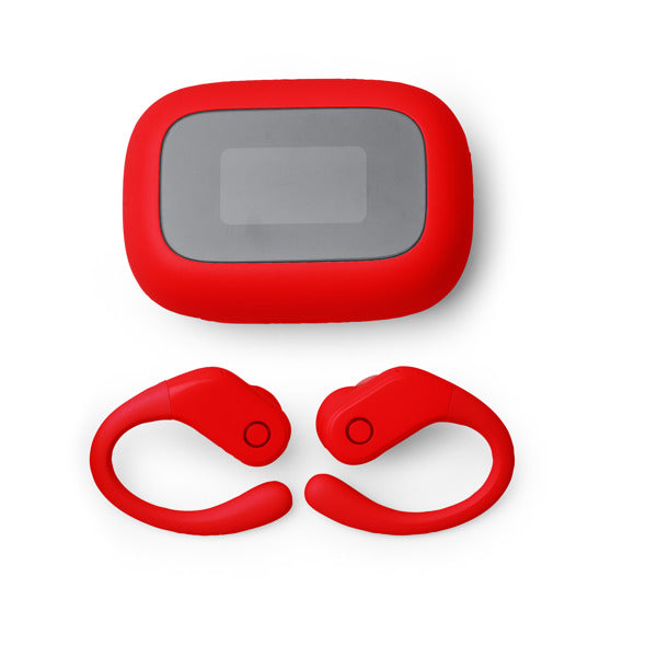 Stamina SANDES ABS earbuds in red - promotional merchandise printed with your company logo