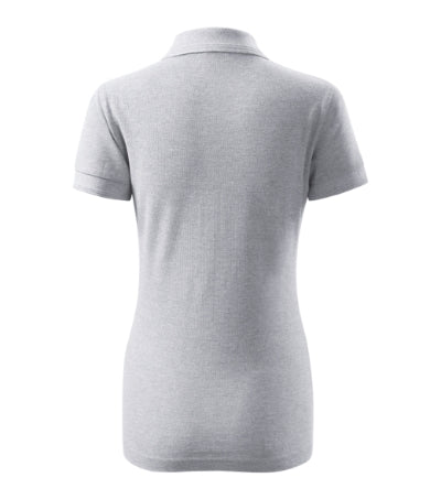 MALFINI PIQUE POLO Women's polo shirt in ash melange - promotional clothing printed with your company logo