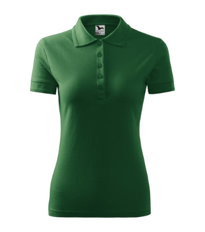 MALFINI PIQUE POLO Women's polo shirt in bottle green - promotional clothing printed with your company logo