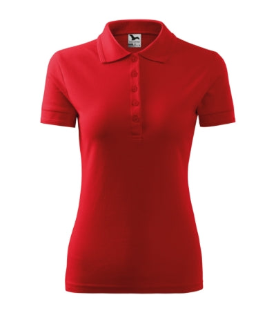 MALFINI PIQUE POLO Women's polo shirt in red - promotional clothing printed with your company logo