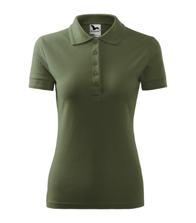 MALFINI PIQUE POLO Women's polo shirt in khaki - promotional clothing printed with your company logo