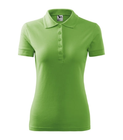 MALFINI PIQUE POLO Women's polo shirt in grass green - promotional clothing printed with your company logo
