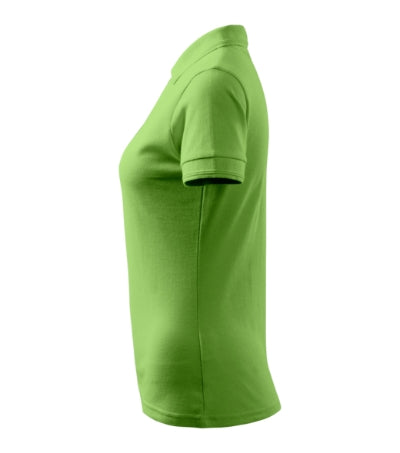 MALFINI PIQUE POLO Women's polo shirt in grass green - promotional clothing printed with your company logo