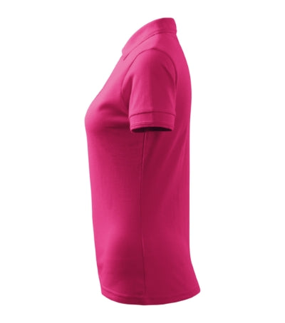 MALFINI PIQUE POLO Women's polo shirt in magenta - promotional clothing printed with your company logo