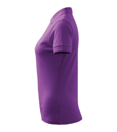 MALFINI PIQUE POLO Women's polo shirt in purple - promotional clothing printed with your company logo