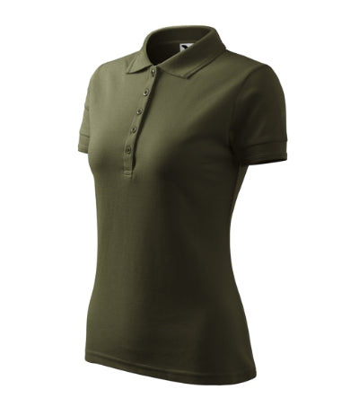 MALFINI PIQUE POLO Women's polo shirt in military - promotional clothing printed with your company logo