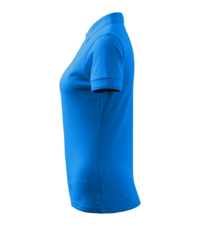 MALFINI PIQUE POLO Women's polo shirt in snorkel blue - promotional clothing printed with your company logo