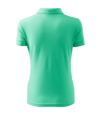 MALFINI PIQUE POLO Women's polo shirt in mint - promotional clothing printed with your company logo