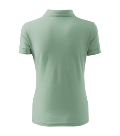 MALFINI PIQUE POLO Women's polo shirt in sage - promotional clothing printed with your company logo