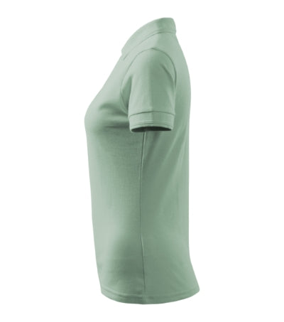 MALFINI PIQUE POLO Women's polo shirt in sage - promotional clothing printed with your company logo