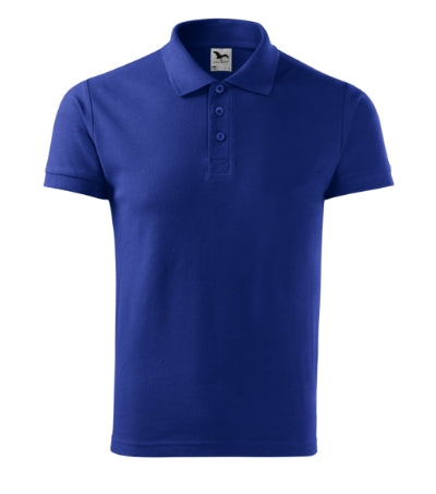 MALFINI COTTON Men's polo shirt in royal blue - promotional clothing printed with your company logo