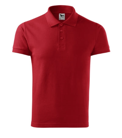 MALFINI COTTON Men's polo shirt in red - promotional clothing printed with your company logo
