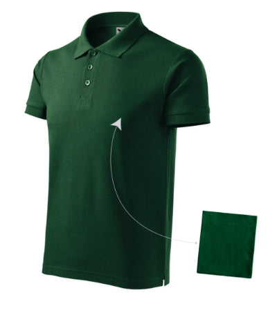 MALFINI COTTON Men's polo shirt in dark green - promotional clothing printed with your company logo
