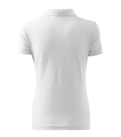 MALFINI COTTON Women's polo shirt in white - promotional clothing printed with your company logo