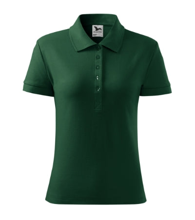 MALFINI COTTON Women's polo shirt in dark green - promotional clothing printed with your company logo