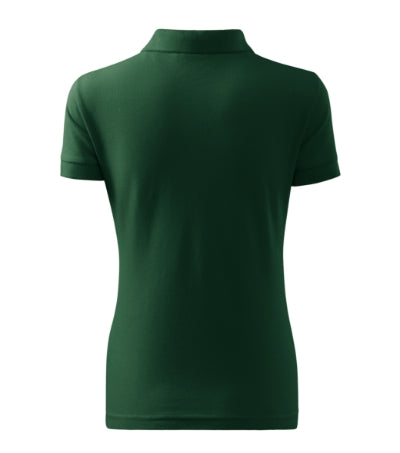 MALFINI COTTON Women's polo shirt in dark green - promotional clothing printed with your company logo