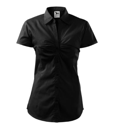 MALFINI CHIC Women's shirt in black - promotional clothing printed with your company logo