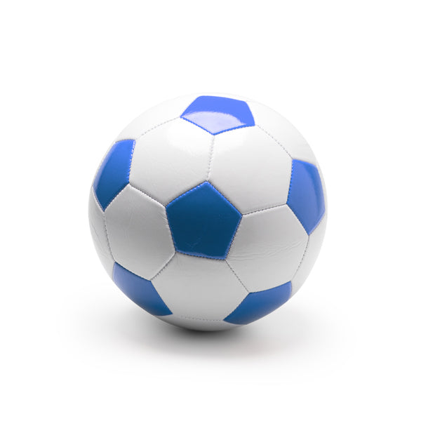 Stamina TUCHEL Imitation leather ball in royal blue - promotional merchandise printed with your company logo